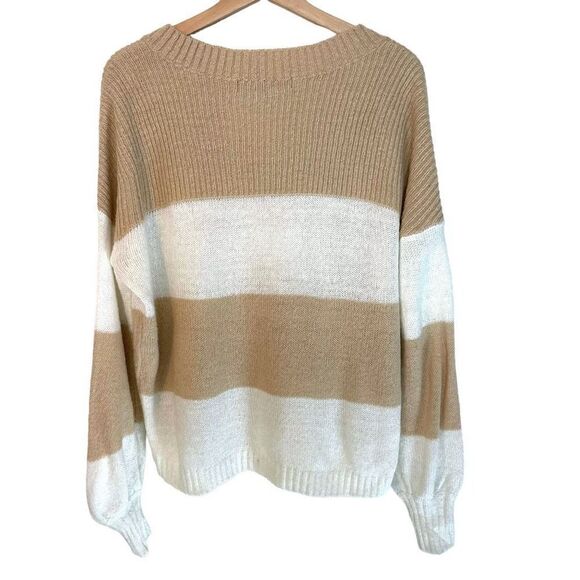 House of Harlow X Revolve V Neck Striped Sweater - Picture 5 of 8